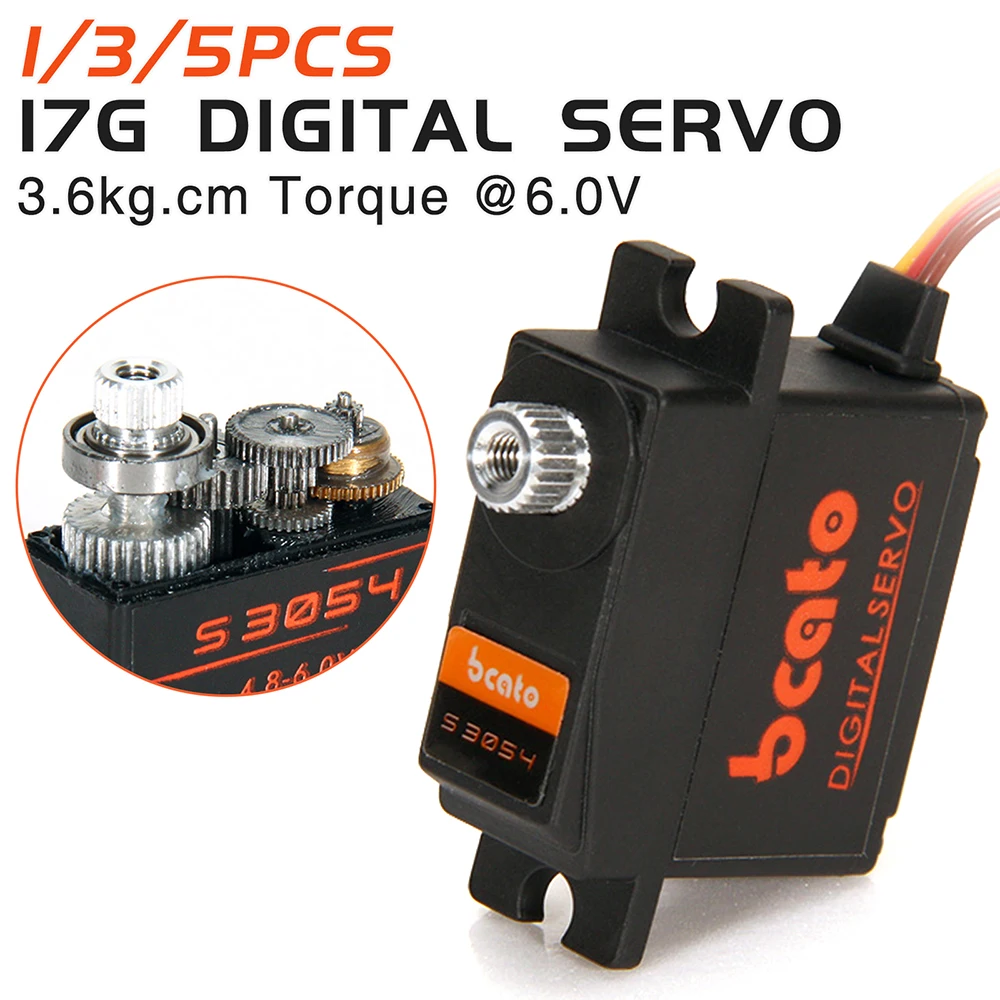 RC Servo S3054 17g 3,6 kg 0,13 sec 23T Metall Getriebe Digital Servo Für Wltoys A959B A969 A979 a949 Bürstenlosen VS Emax ES3054 Upgrade