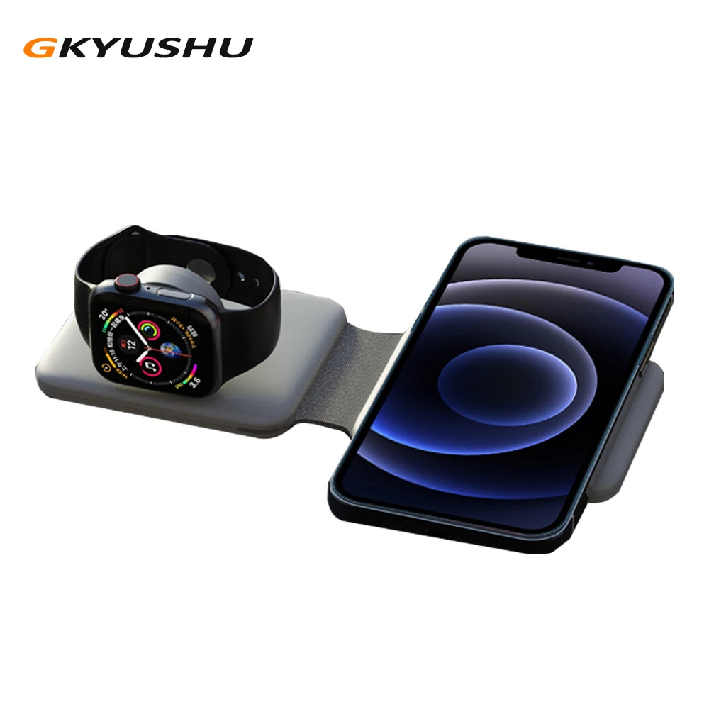 

Wireless 2 in 1 Charger Samsung Huawei Xiaomi Apple 15W Watch Mobile Phone Accessories Wireless All in One Mobile Phone Charger