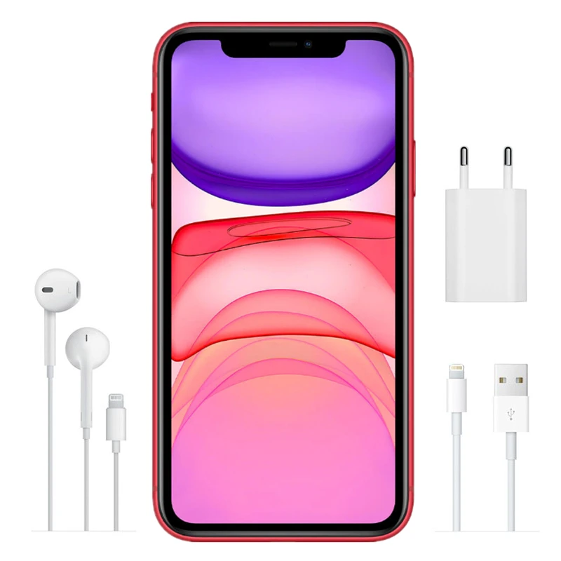 Apple iPhone 11 Original iOS Mobile Phone 6.1inch A13 Bionic 4GB RAM 64GB/128GB/256GB ROM Hexa Core 12MP NFC 4G LTE Cellphone