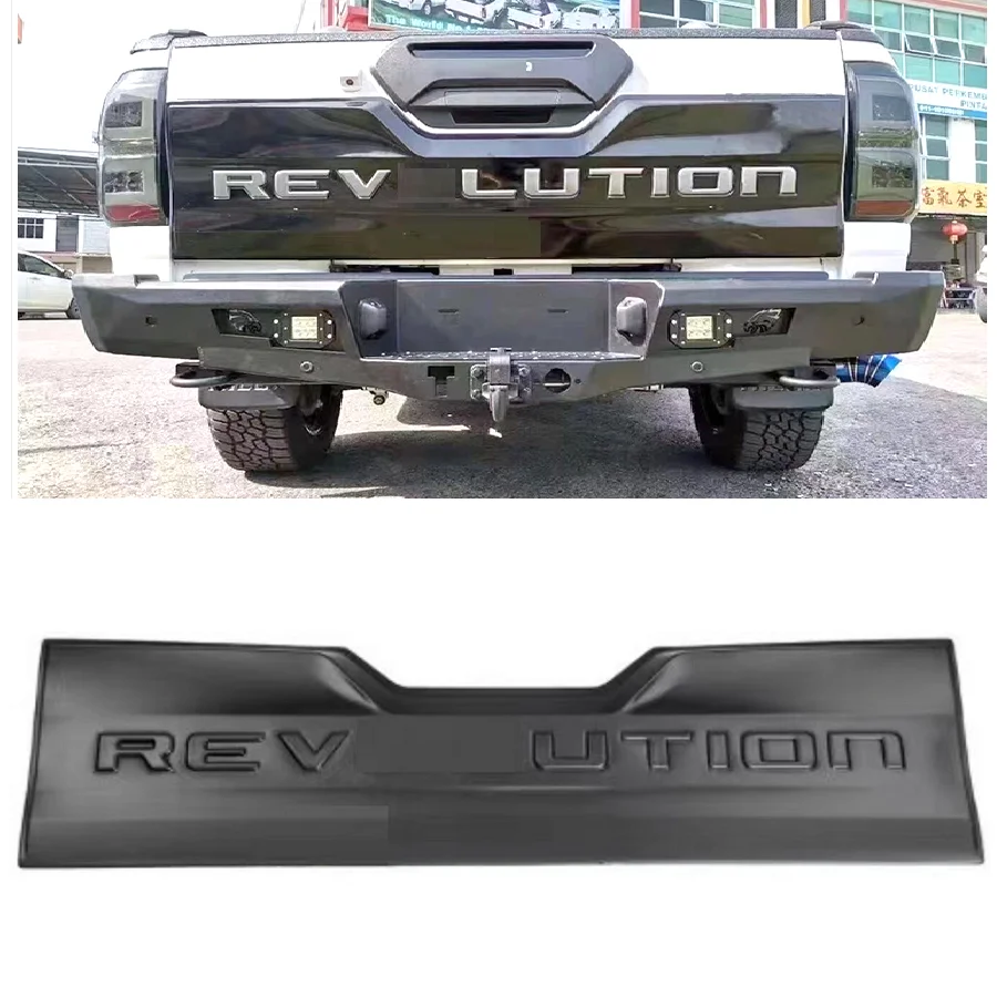 

Exterior Auto Accessories Hilux Tailgate Cover Fit For 2015 2016 2017 2018 2019 2020 Hilux Revo Rocco Tailgate Trunk Cover