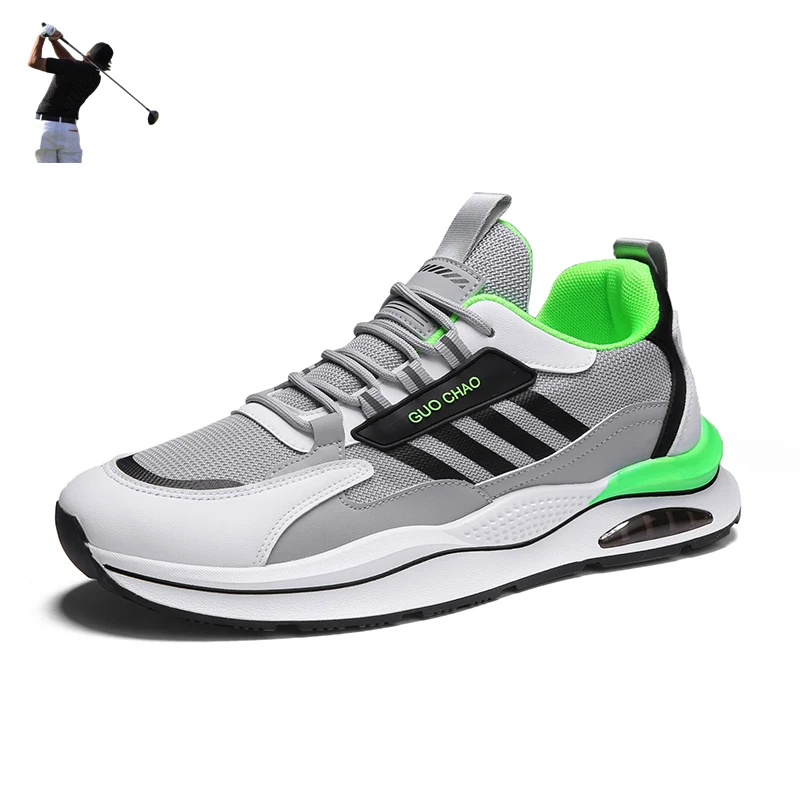 

Leisure Men Walking Golfing Sneakers Male Breathable Golf Shoes for Man Lightweight Anti-Skidding Training Trainers for Golfers