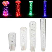 1015202530cm crystal bubble style head shift knob stick universal manual car gear shift knob with led colorful shifter lever