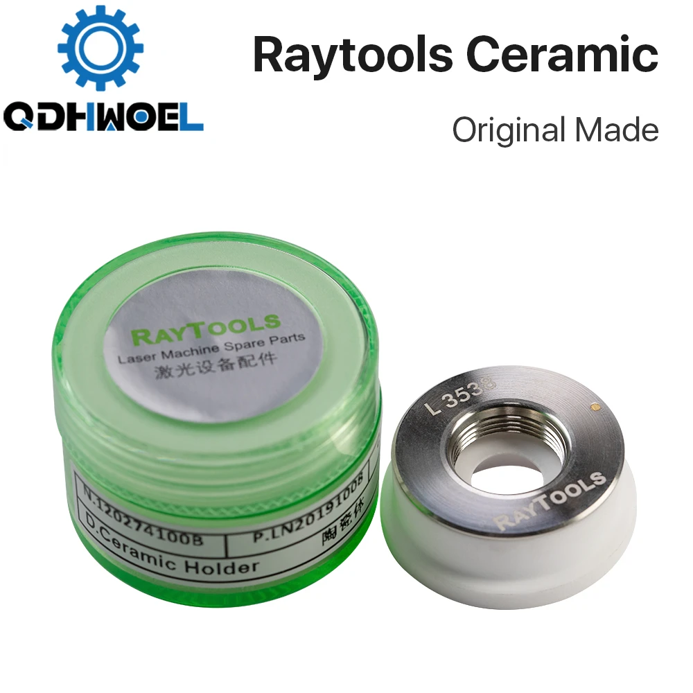 

QDHWOEL Original Made Raytools Laser Ceramic Dia.32mm Nozzle Holder for Raytools Fiber Laser Cutting Head Nozzle Holder