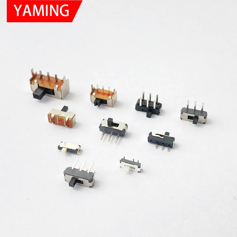 

10PCS MS MSK SS Tact Slide Toggle Switch Micro-power Single And Double-row Direct-inserted Horizontal Sliding Second/Third Gear