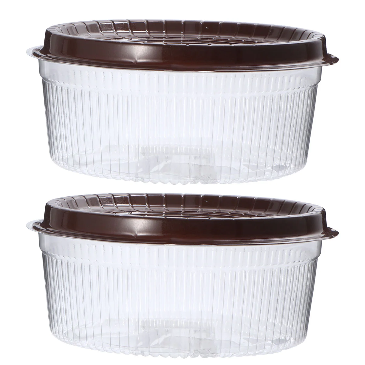

Cake Box Clear Boxes Carriertransparent Display Container Carrying Wrapping Bakery Packaging Gift Holder Round Cookie