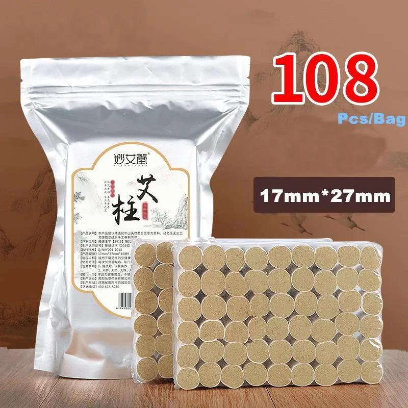 108 Pieces High-quality Moxa Stick For Moxibustion Chinese Traditional Moxibustion Warm Acupuncture Needles Moxa