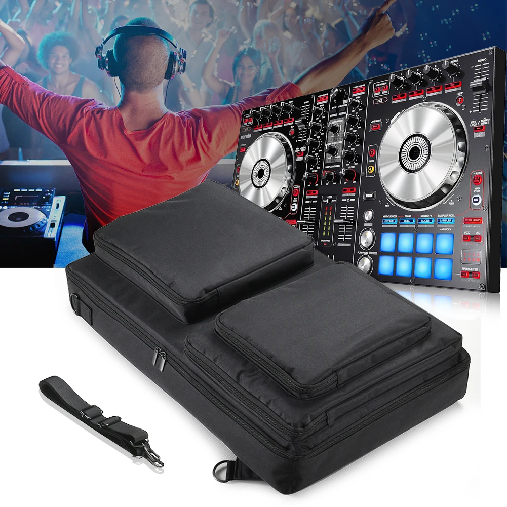 Сумка на плечо для DJ-контроллера дорожный защитный рюкзак с регулируемым ремнем