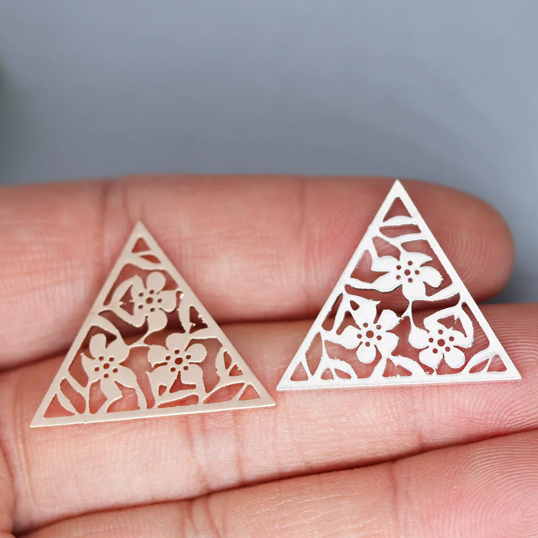 

5pcs/lot Retro Geometric Triangle Charm for Jewelry Making fit Charm Bracelet Necklace Pendant DIY Crafts Supplier