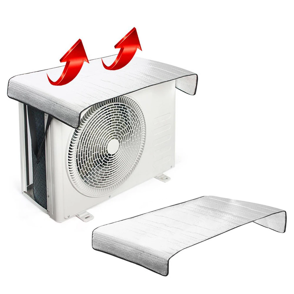 

Air Conditioning Cover Aluminum Foil Insulation Film Double Bubble Film Flame Retardant Rainproof Sunscreen Energy Saving Cover