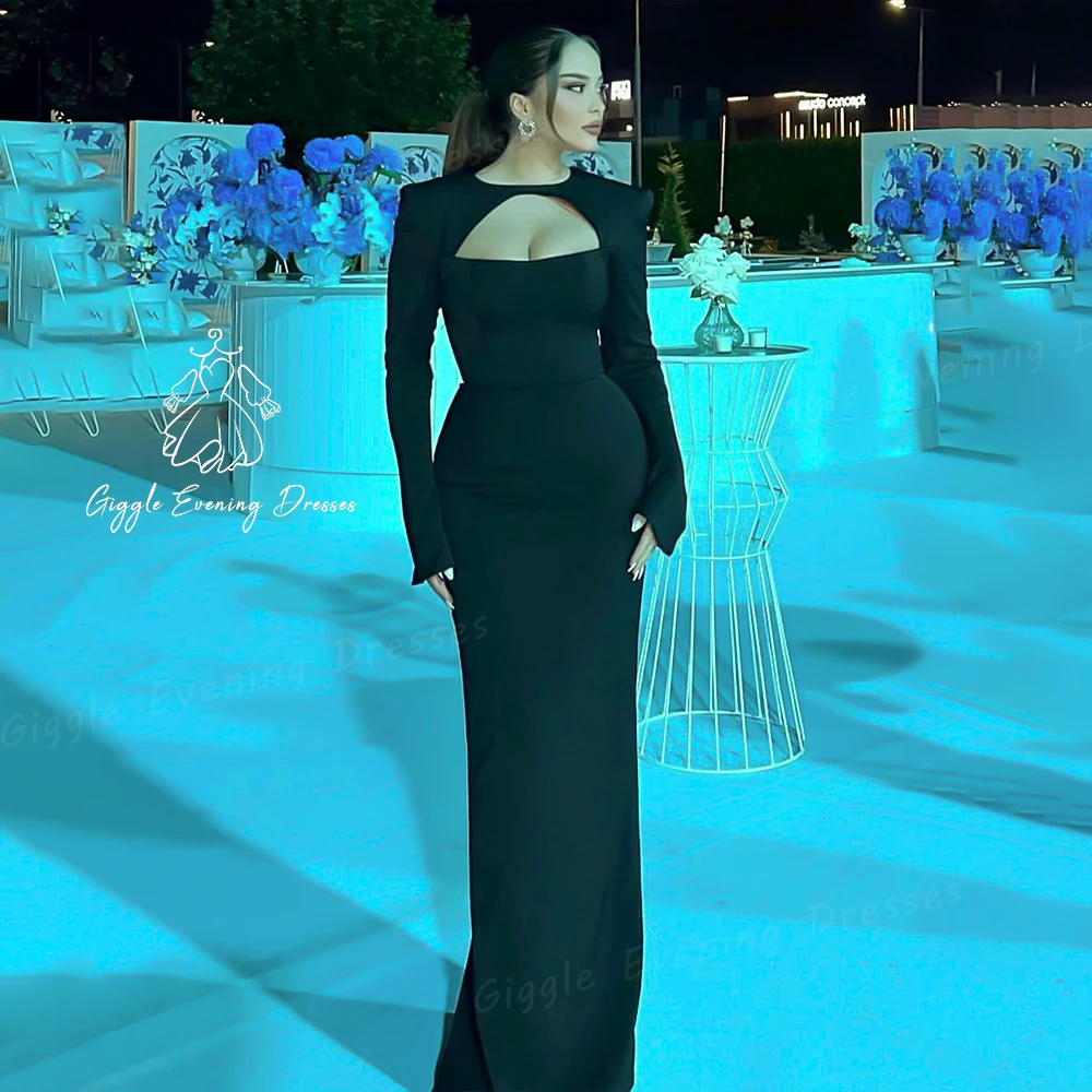 Женское облегающее платье-Русалка Giggle черное платье для выпускного вечера в