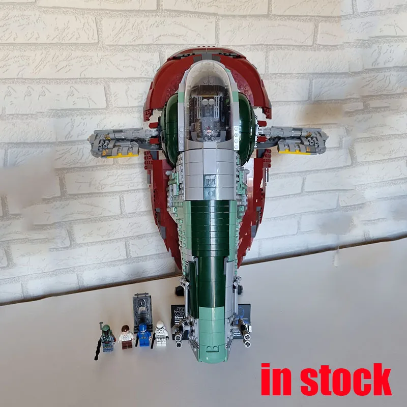 

05037 подлинный Ucs Slave I Slave No.1 2067 шт., совместимый с мобильными блоками 75060, кирпичи, игрушки Starwarlys, фильм
