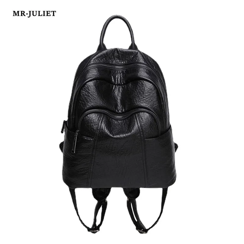 

MR·JULIET 2022 New Versatile Large-capacity Fashion Soft Leather Backpack Anti-theft Travel Backpack Women