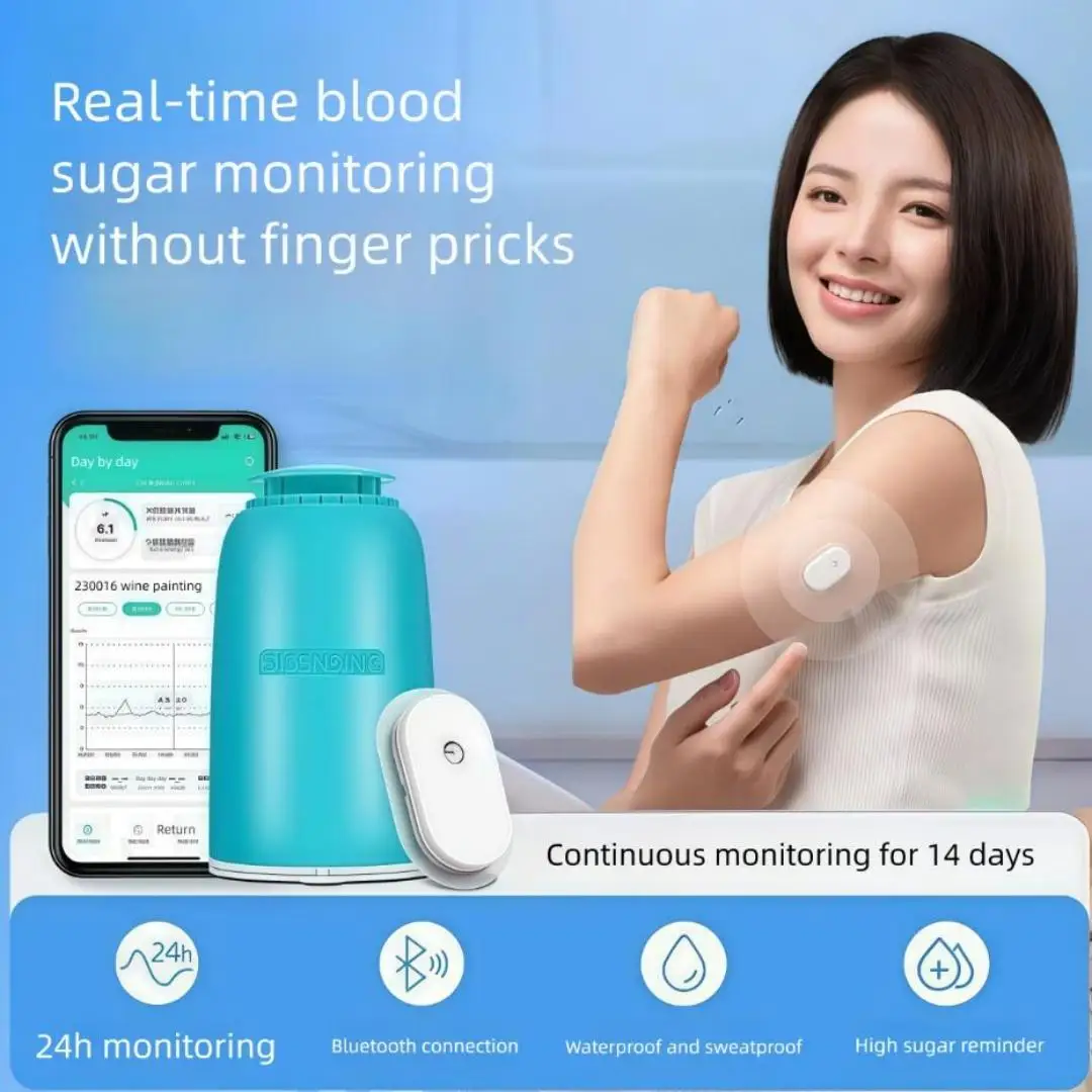 Фото Датчик динамического мониторинга уровня глюкозы Freestyle Libre CGM может непрерывно контролировать уровень глюкозы в течение 24 часов №3