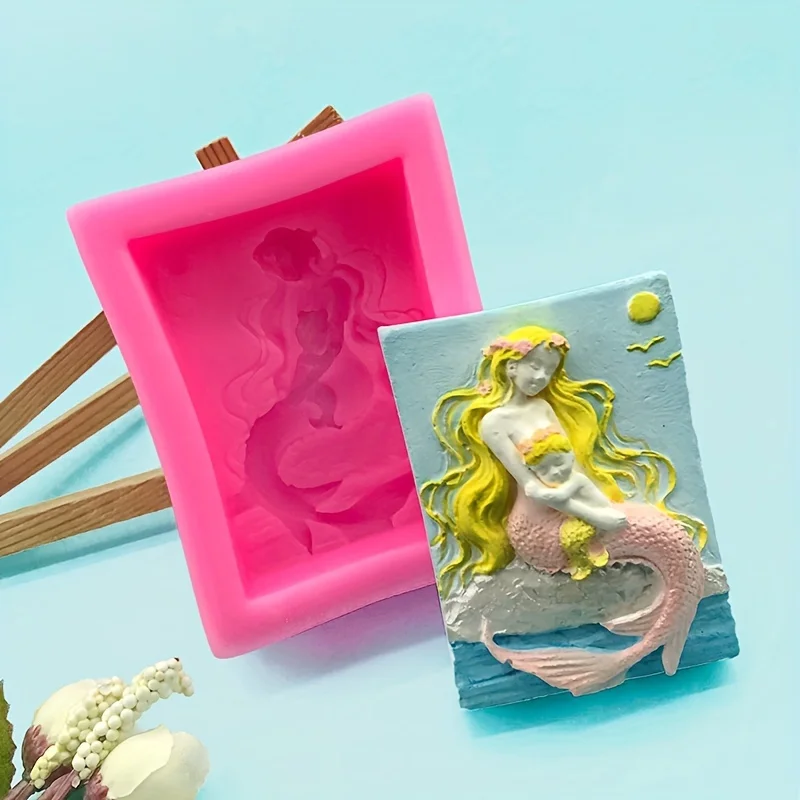 1 шт. силиконовая форма для детей русалка