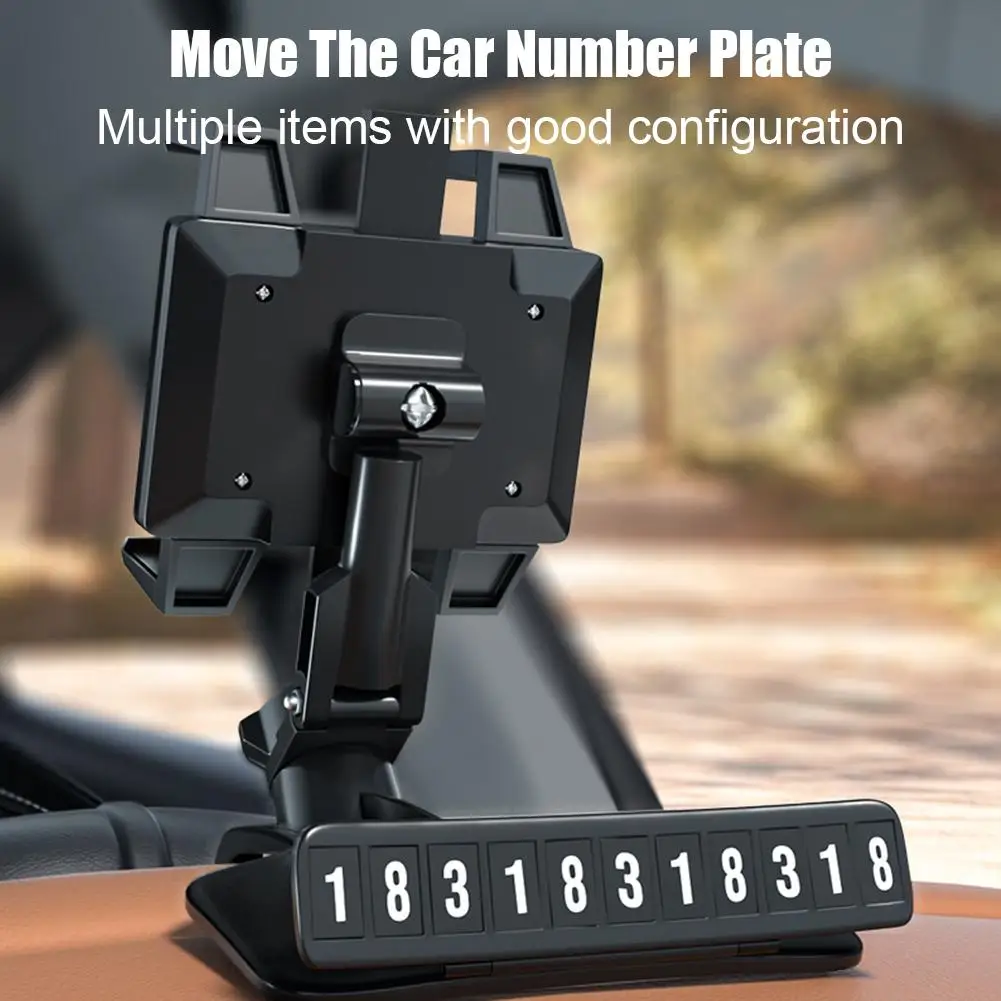 Автомобильный держатель для телефона с креплением на приборную панель поворот