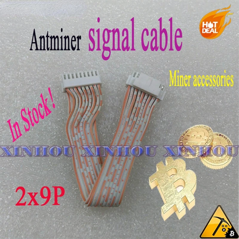 

Bitmain Antminer mining signal cable 2x9 pins communication data cable 2.0 for Asi miner S9 S9i A3 L3 X3 E3 Z9mini S9k Z11 Z15