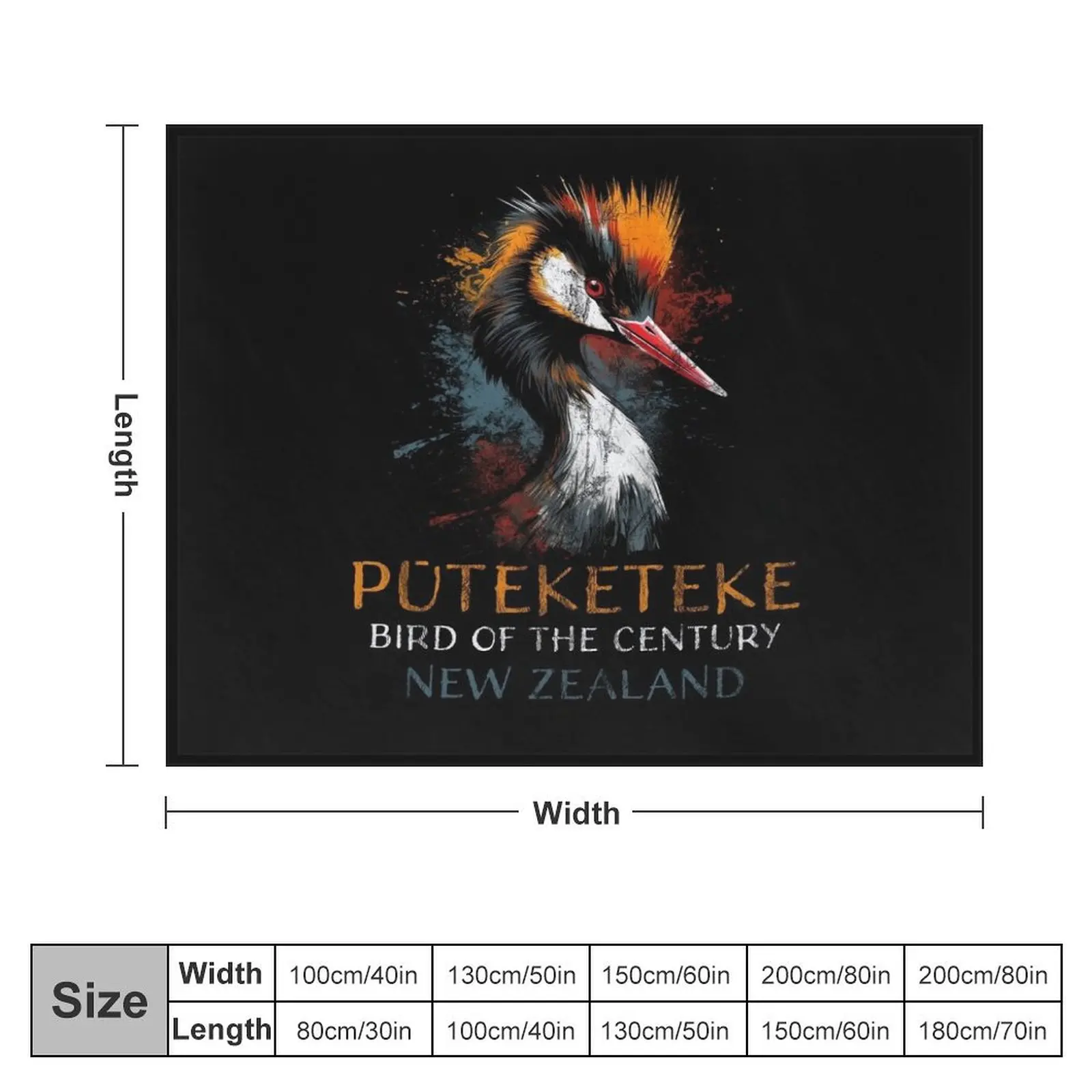 Одеяло из Новой Зеландии птица века 2023 г. большое постельное белье для младенцев