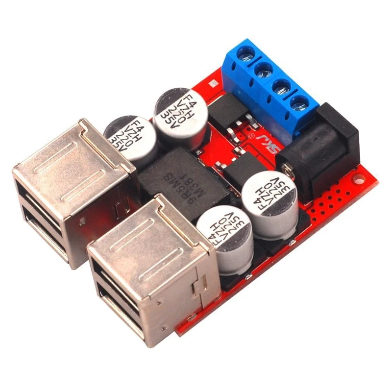

DC8V-35V to 5V 8A Power Step Down Module 4Port USB Phone Car Charger Fast Charge