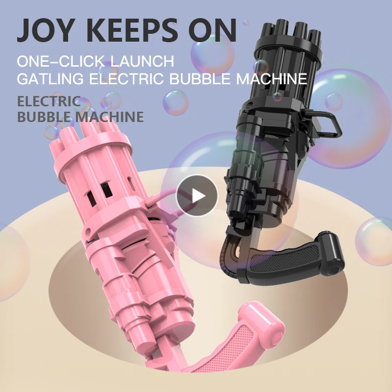 

Bubble Gun Toys Automatic Bubble Gun Machine Music Gun Outdoor/Party/Bath Toys Birthday Gift For Children Boy Girls