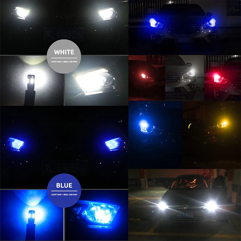 Автоматические лампы TINTUTA T10 W5W 168 194 192 4014 SMD 15 стробоскопов задний фонарь для