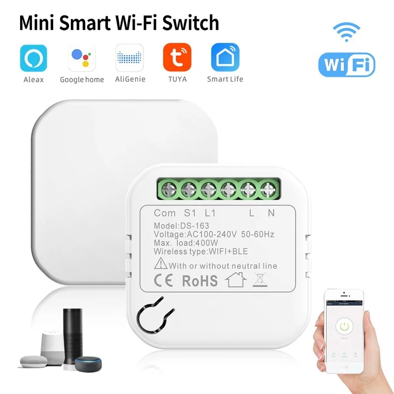 

Смарт-выключатель с таймером и Wi-Fi, 16 А