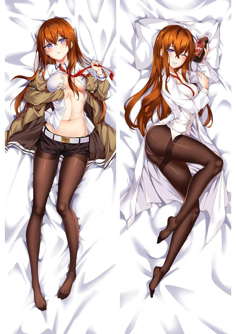 

50x160 Steins Gate Makise Kurisu Bed Pillow Case Anime Dakimakura Waifu Hugging Body Decorative Pillow Cover Bedding Cushion