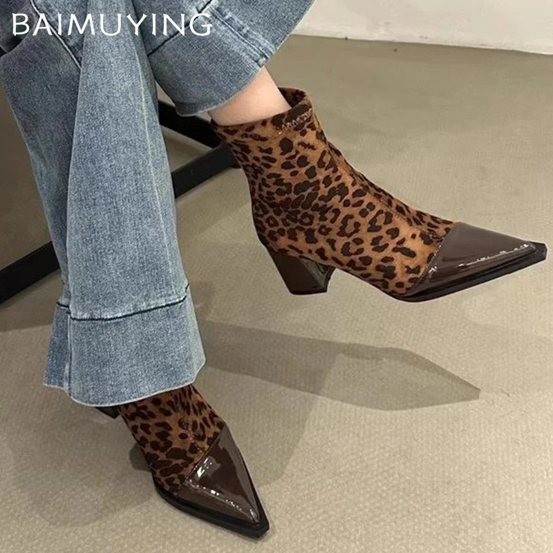 Женские ботильоны с острым носком пикантные дизайнерские замшевые зимние туфли