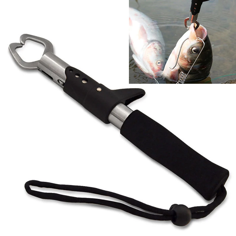 

Portable Fishing Gripper Stainless Steel Fish Lip Grip Handle Grab Carp Fish Control Scissor Nipper Clamp Plier Fishing Tackle
