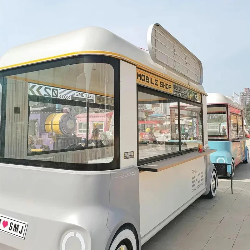 Мобильный грузовик для кофе еды чай с молоком барбекю полной кухонной уличной