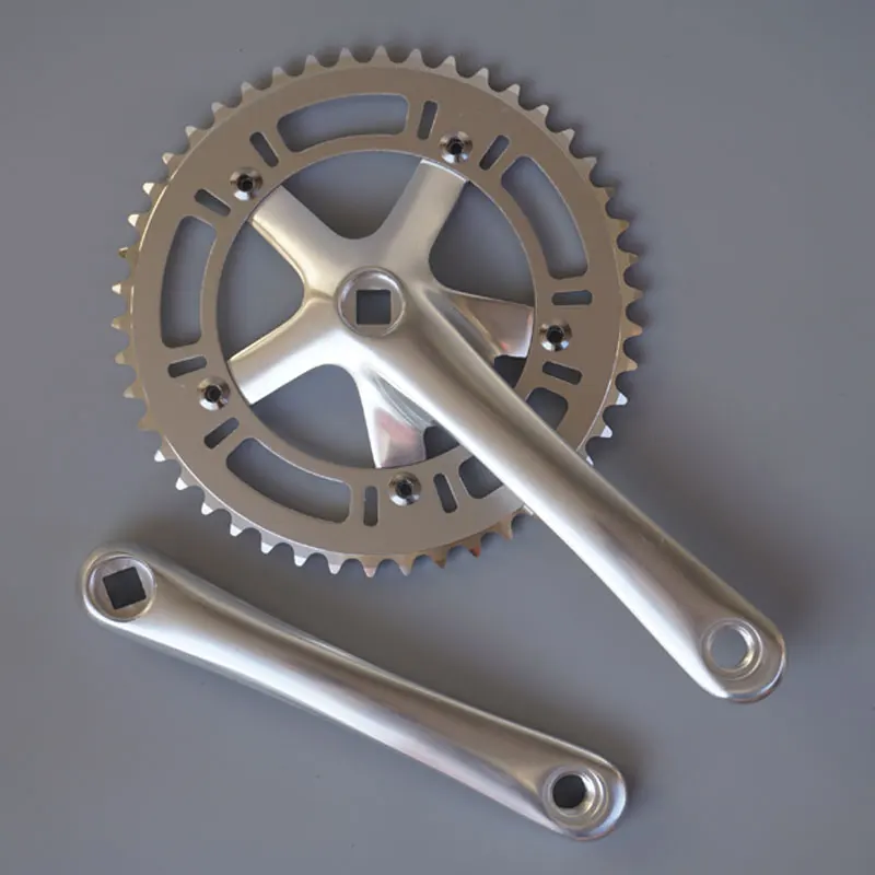 130bcd Fixed Gear Bike Crankset Square Hole Retro Single Spe