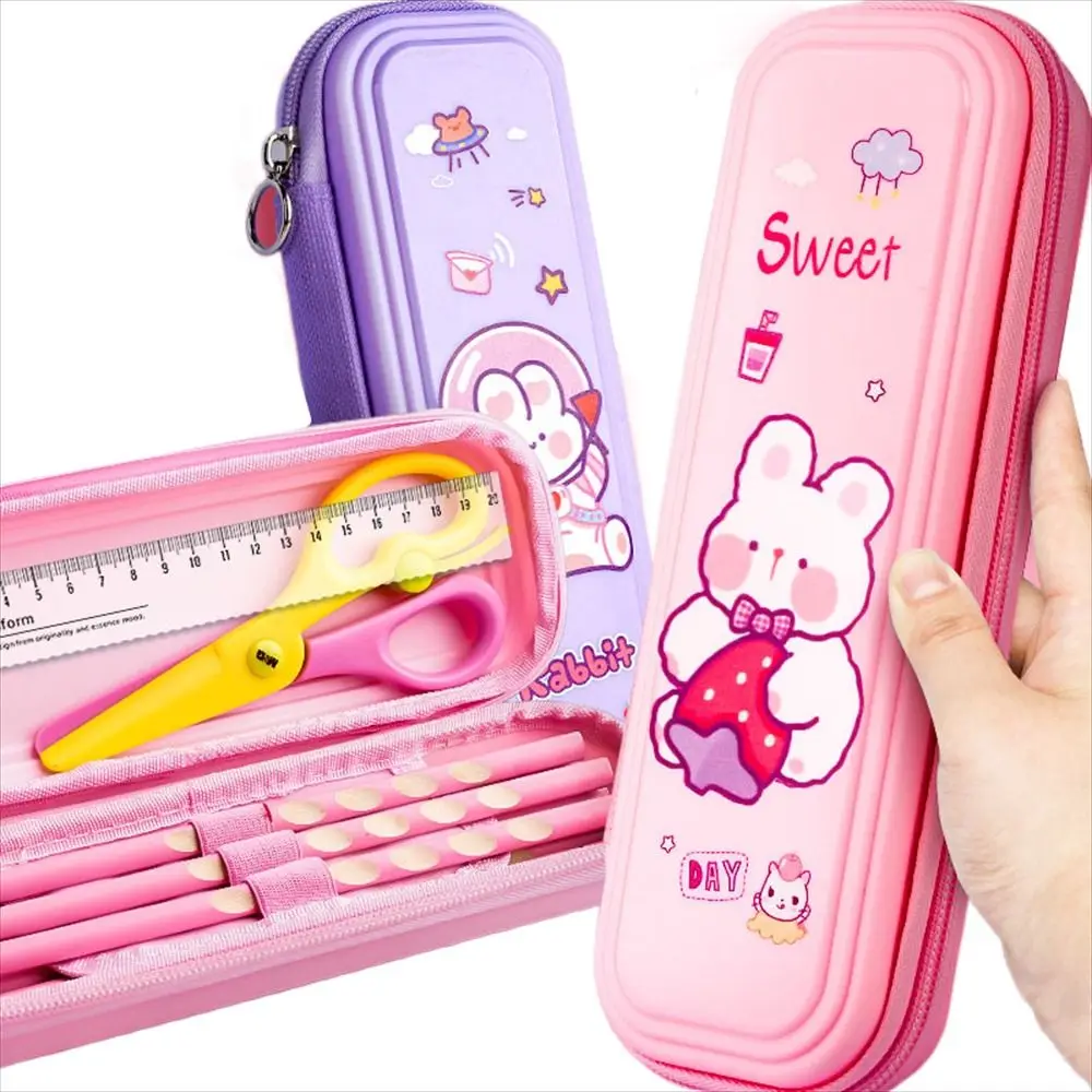 

Cartoon Space Astronaut Pencil Case High Capacity Zipper Pencil Box Cute Stationery Storage Box for Boys Girls School Supplies