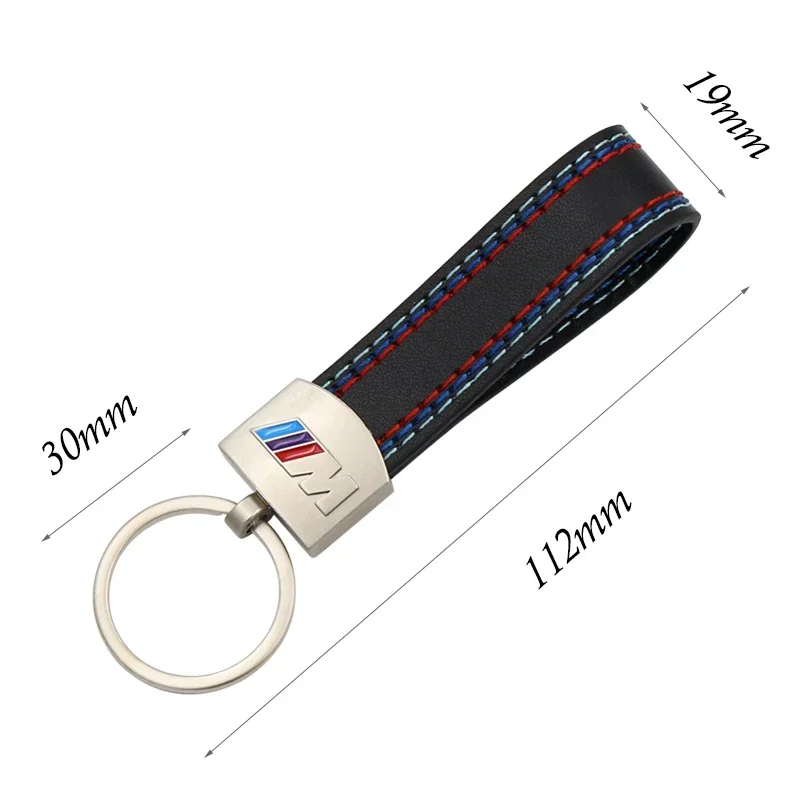 1 шт. кожаный автомобильный брелок металлический для ключей стиль bmw M наклейка e46