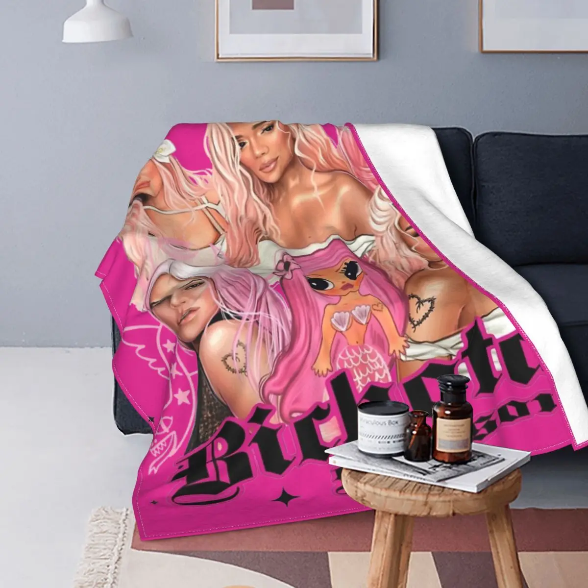 Всесезонное одеяло Karol G Manana Sera Bichota флисовое мягкое покрывало для дома дивана