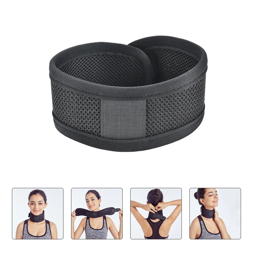 

Neck Cervical Collar Brace Support Pain Traction Correction Vertebrae Vertebra Equipment Device Wrapspinal Adjustablerest Relief