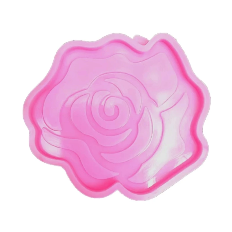 

Rose Flower Shaped Silicone Tray Mold Heat-resistant Molds for Making DIY Cup Tray Dish Mat Epoxy Resin Crafts
