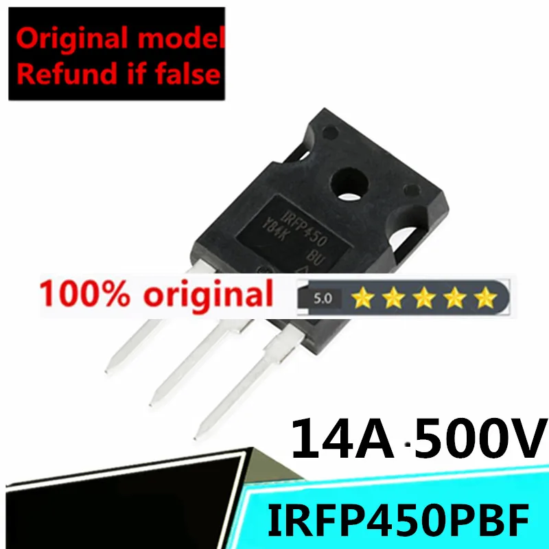 

brand 1PCS original genuine IRFP450PBF IRFP450 TO-247 N-channel 500V/14A in-line MOSFET