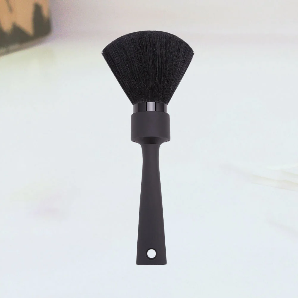 

1pc Hair Brush Portable Soft Neck Duster Hair Sweeper Cleaning Brush for Barber Home