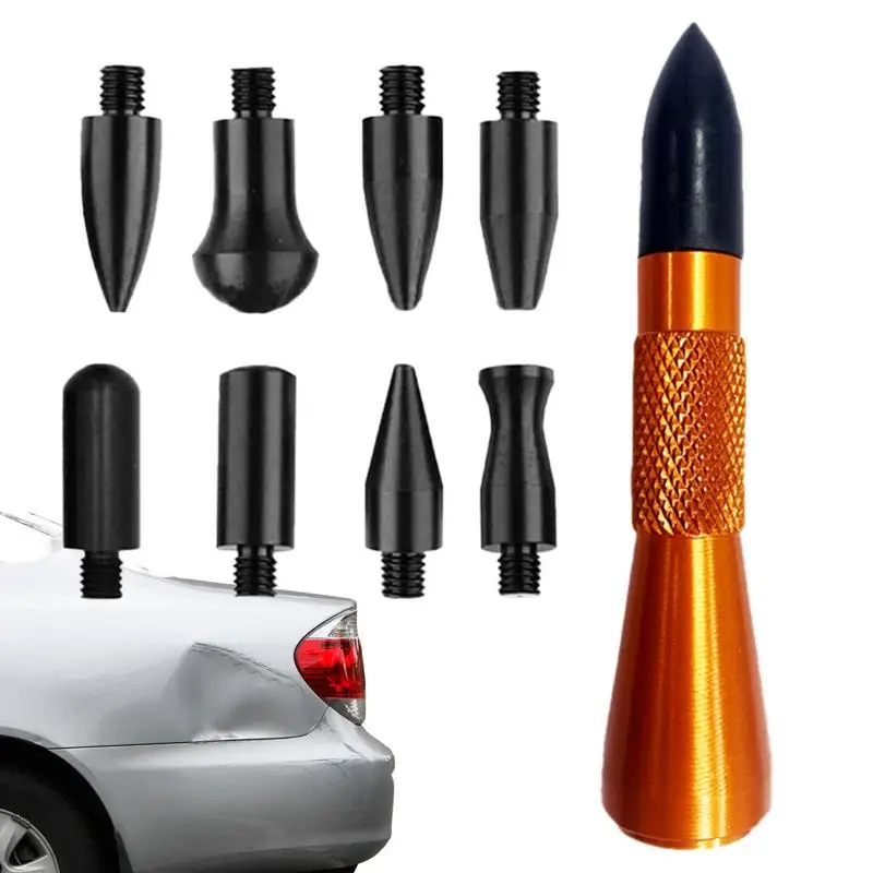 

Инструмент для удаления вмятин на автомобиле, ручка для ремонта вмятин, инструменты с 9 наконечниками для дверей, автомобилей, мотоциклов, кузовов, аксессуары для ремонта авто
