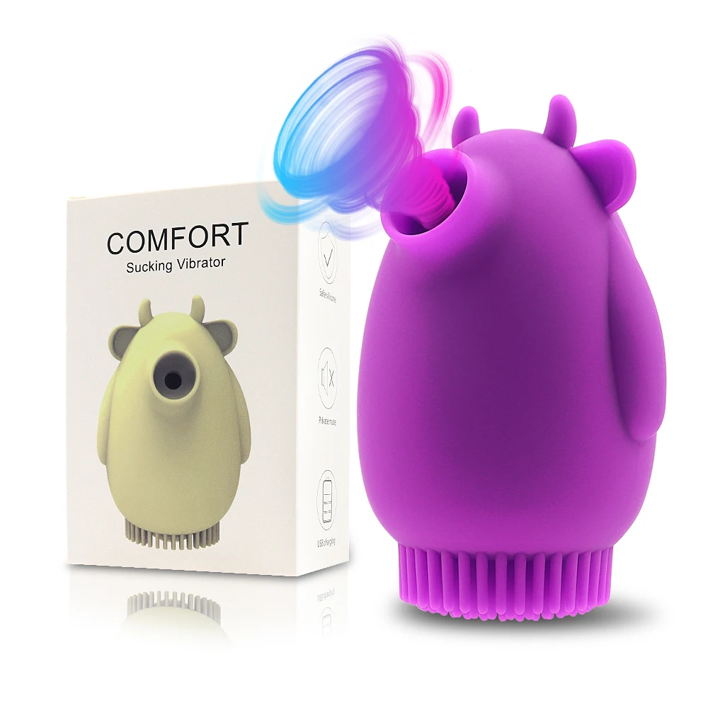 Клиторальный Вибратор С Присоской 10-скоростной Стимулятор Точки G Массажер Для