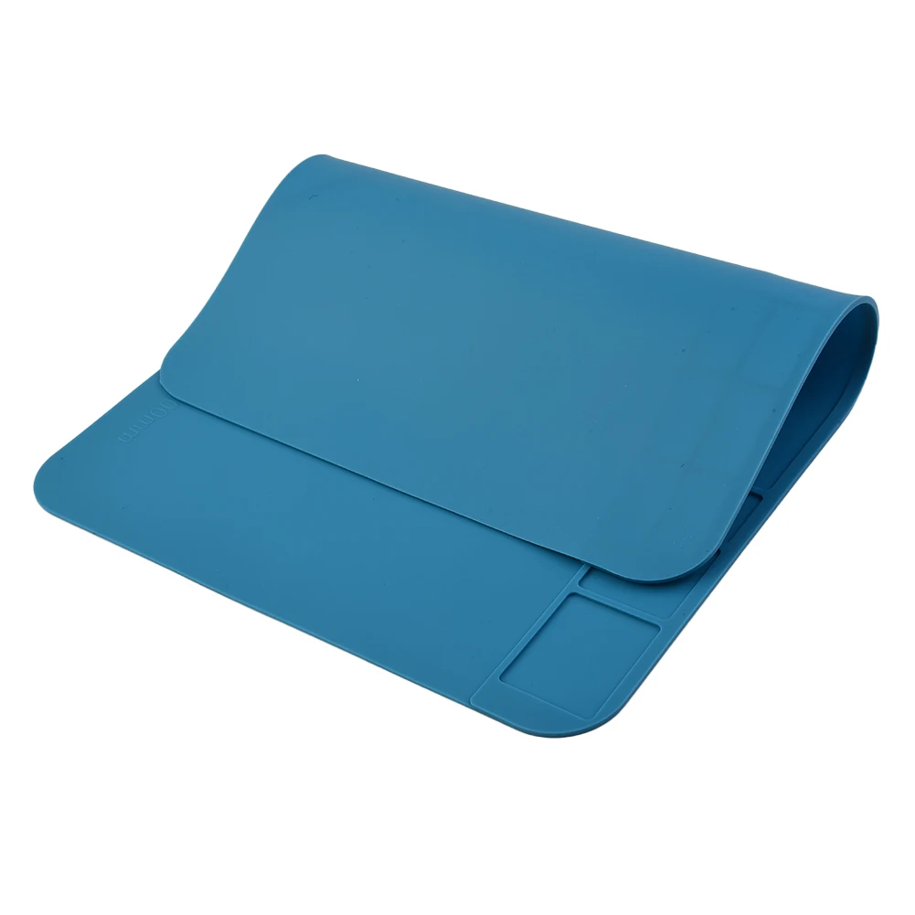 

Pad Heat Insulation Mat Accessory Desk Pad Dustproof Gel Heat Insulation Replacement 30cm*20cm Waterproof Blue