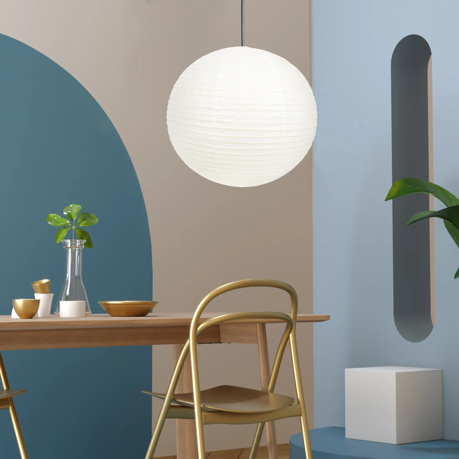 

Paper Lantern Lamp Lampshade Home Decoration Decorative Ball Lanterns Metal Light Cover