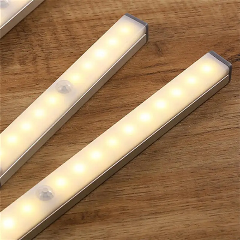 

Smart Wireless Charging Human Body Induction Night Light Strip Free Wiring Wardrobe Shoe Cabinet Cabinet Light Led Cabinet Light