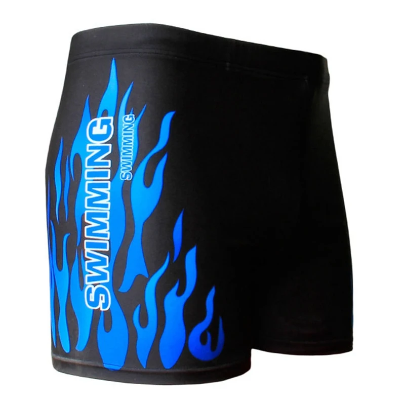 

Fire Printed Swimsuit Man Swimming Trunks Men's Swim Shorts Swimming Briefs Breathable Swimwear XL-XXXXL