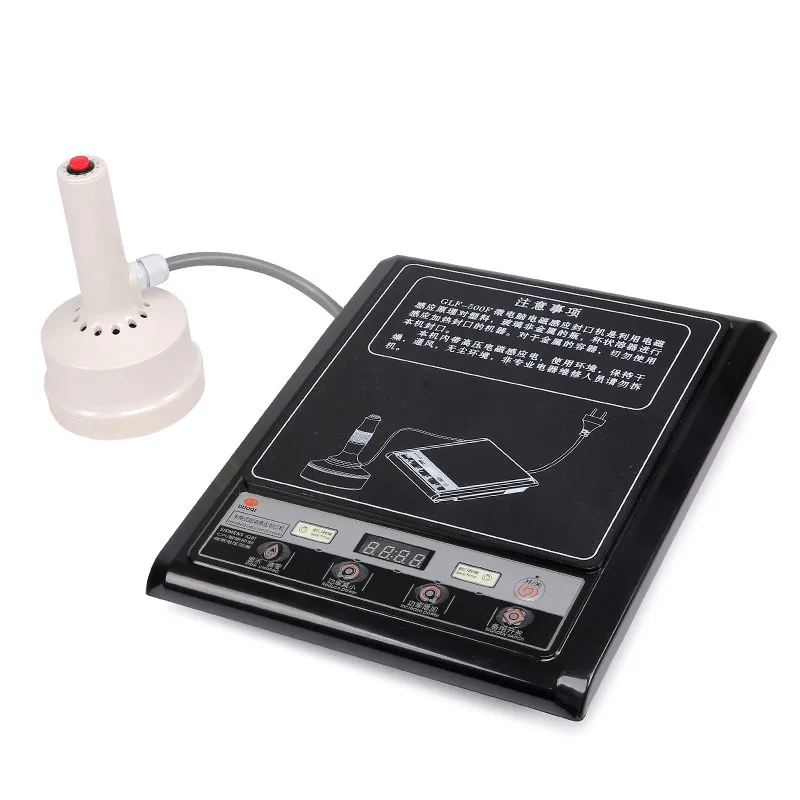 

GLF-500-F Handheld Electromagnetic Induction Sealing Machine Food Sealer Plastic Bottle Cap Indution Sealer Machine 20-100mm