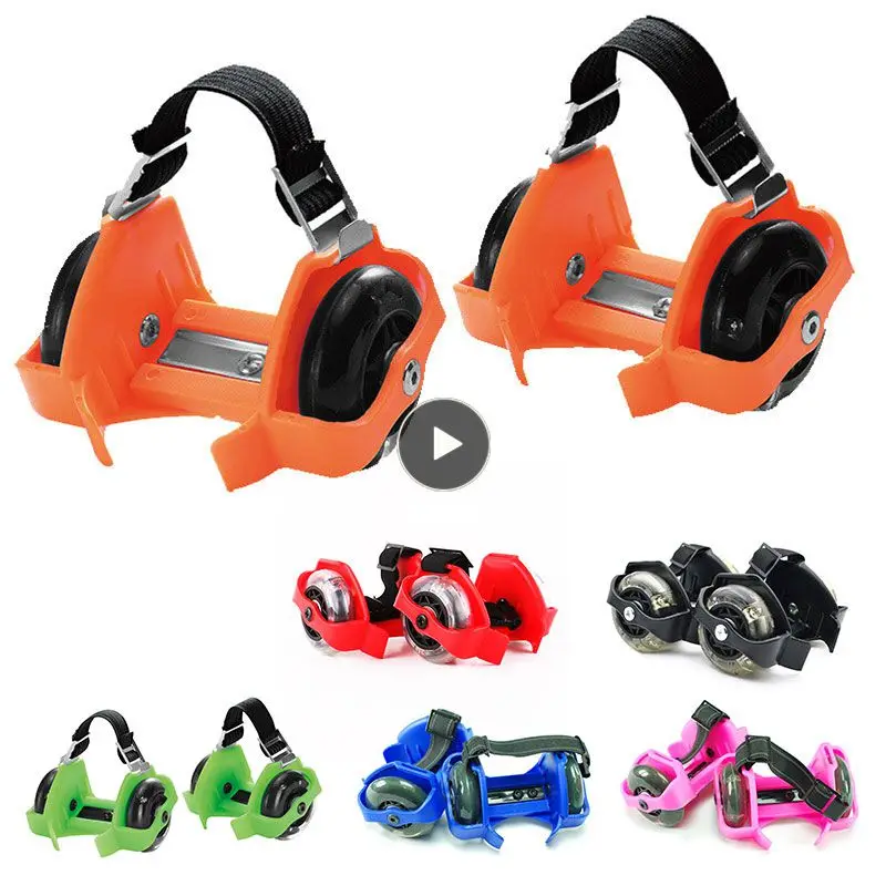

New Glowing Sneakers on Wheels Luminous Shoes Wheels Lights Flashing Double Wheels Roller Skates For Children outdoor Sport Toys