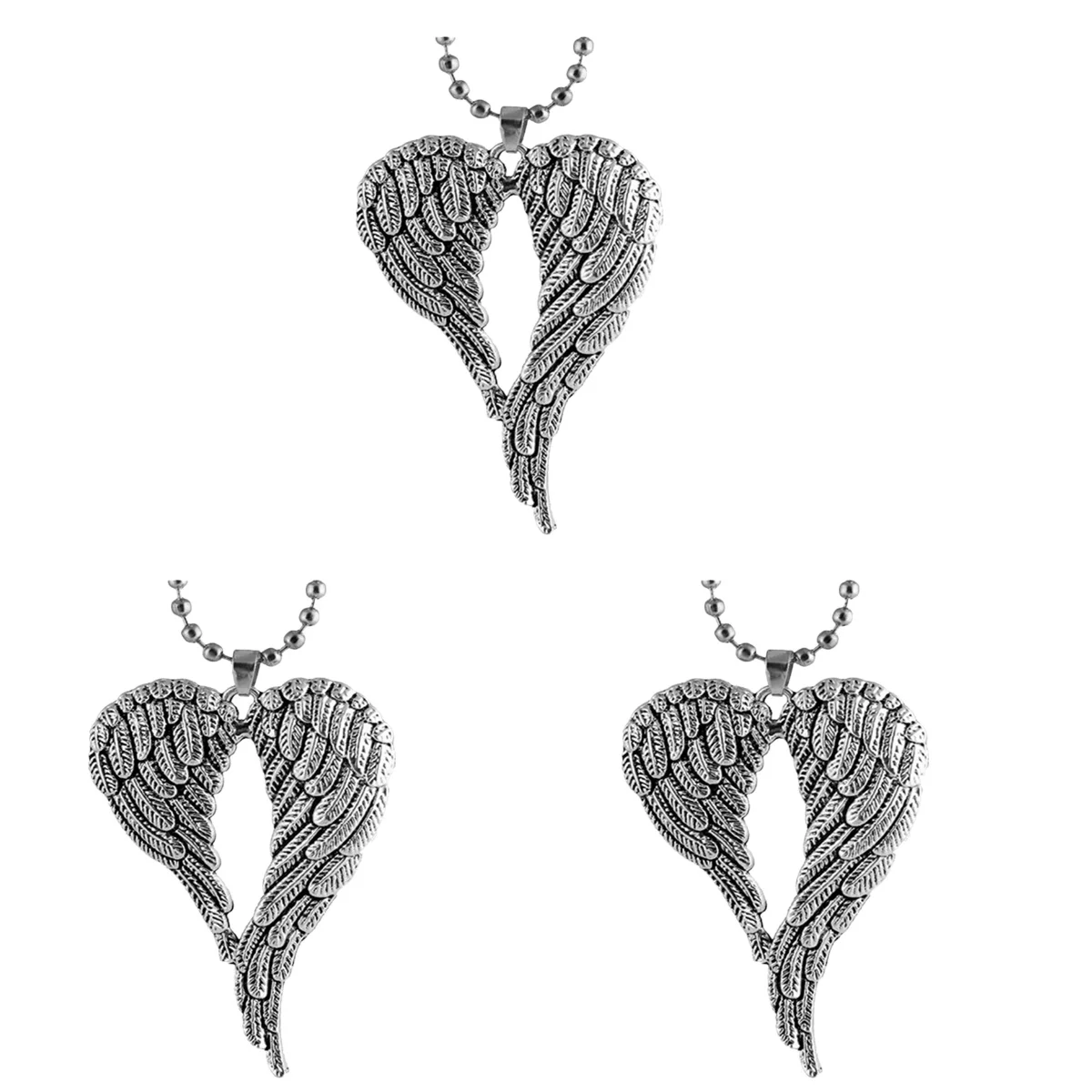 

Wings Necklace Hanging Car Accessories Ornament Rearview Mirror Charms Angel Decor
