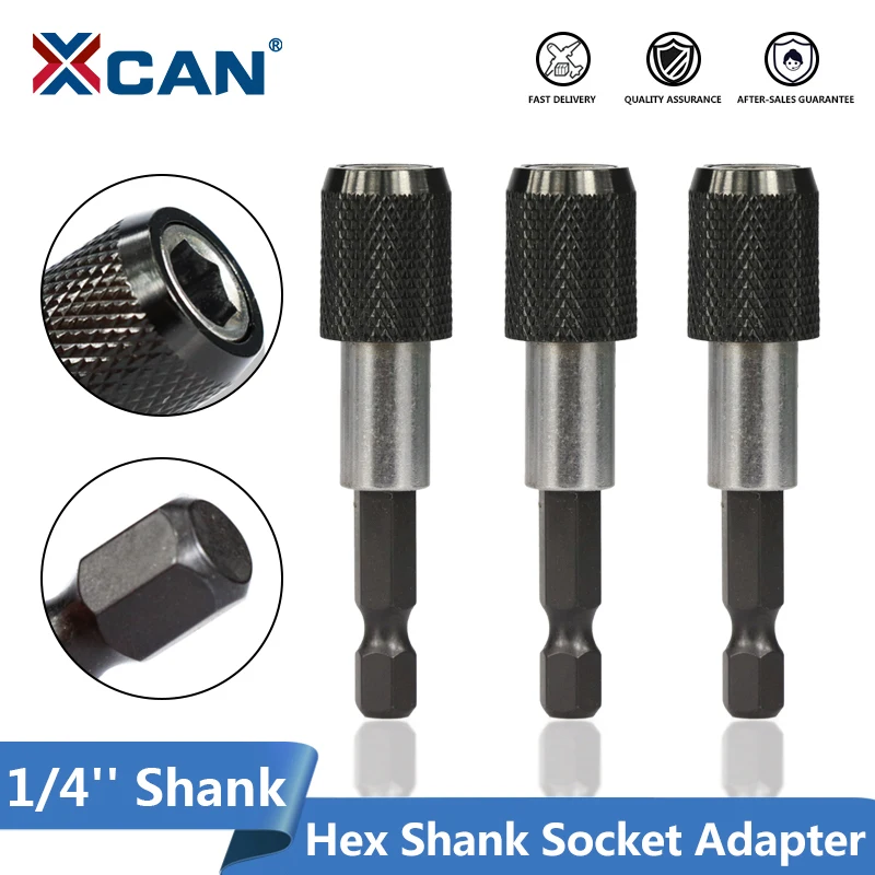 

XCAN Quick Release Electric Drill Magnetic Screwdriver Bit Holder 60mm 1/4 Hex Shank Power Tools Accessories