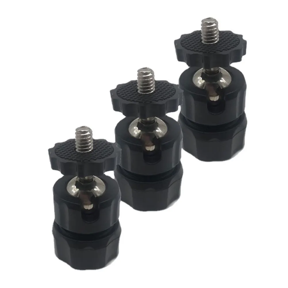 

3pcs 360 Degree Rotation Ball Mini Adapter Durable Studio Tripod Head Universal Easy Install Multifunctional Camera Accessories