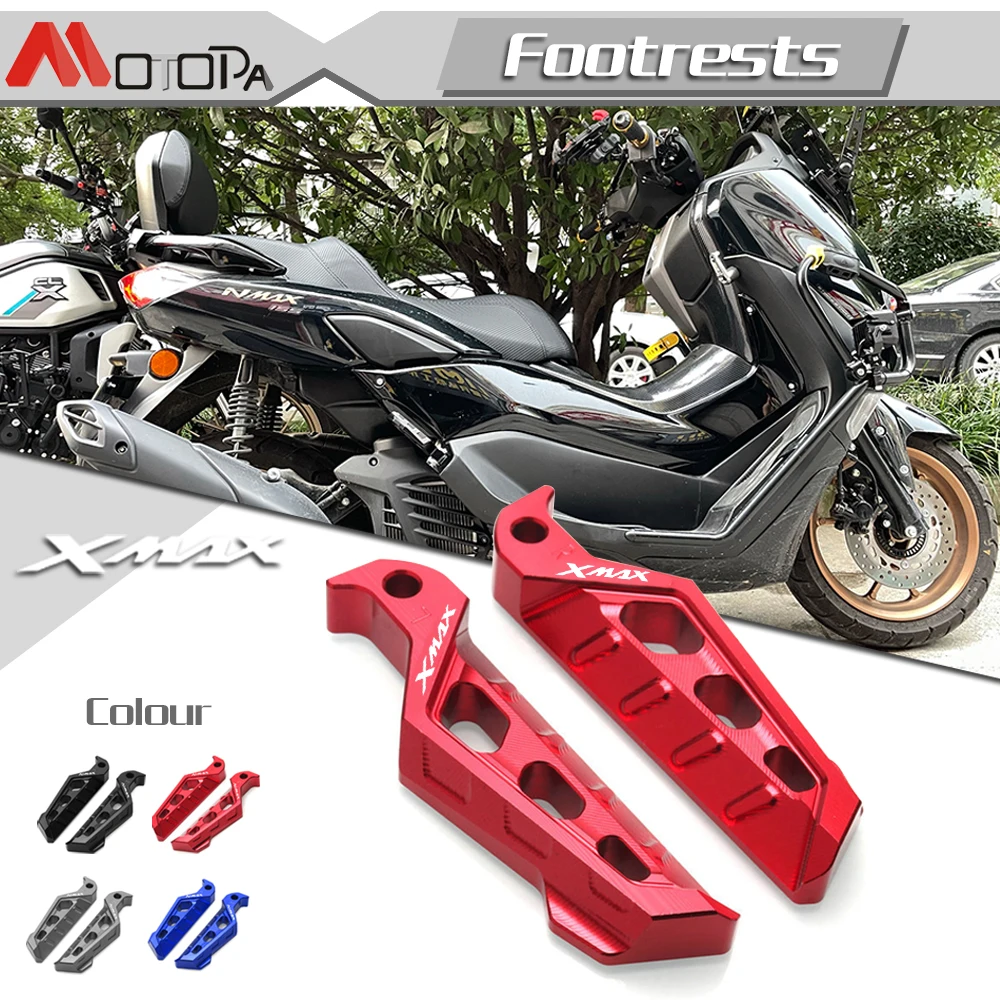 

XMAX Motorcycle Accessories Rear Passenger Footrest Foot Rest Pegs Rear Pedals anti-slip pedals For YAMAHA XMAX 125 250 300 400