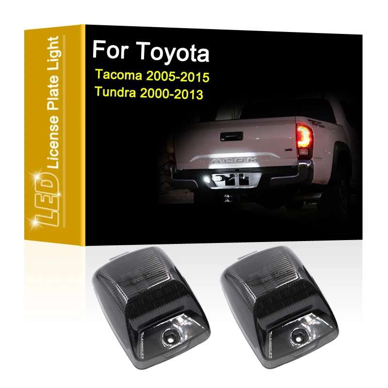 

12V LED Number Plate Lamp For Toyota Tacoma 2005-2015 Tundra 2000-2013 White License Plate Light Assembly